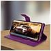 Custodia Galaxy A70 Portafoglio Supporto Video Cover Soft Touch - Viola - Foto miniatura 2