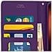 Custodia Galaxy A70 Portafoglio Supporto Video Cover Soft Touch - Viola - Foto miniatura 5
