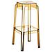 Sgabello Outdoor Fox in Polipropilene - Sgabello Resistente ad Agenti Atmosferici - Sgabello Bar Stabile e Leggero (2 kg) - Sgabello Fisso Alto 75cm con Poggiapiedi Ambra - Foto miniatura 1