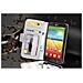 Custodia Compatibile Con Lg L90 In Magnesio Bianco - Coperchio Protettivo Con Chiusura Magnetica E 3 Slot Per Carte - Foto miniatura 6