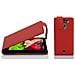 Custodia Compatibile Con Lg G2 Mini In Rosso Cremisi - Coperchio Protettivo In Design Flip Realizzato In Similpelle Testurizzata - Foto miniatura 1