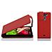 Custodia Compatibile Con Lg G2 Mini In Rosso Cremisi - Coperchio Protettivo In Design Flip Realizzato In Similpelle Testurizzata - Foto miniatura 4