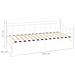 Telaio Divano Letto Bianco In Metallo 90x200 Cm - Foto miniatura 8