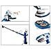 Aspirapolvere con Lucidatrice Hs-800w Potenza 800 W Colore Bianco / Blu - Foto miniatura 5