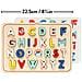 Piccolo Collage- Multi-language Alfabeto Vassoio Di Legno Puzzle Vassoio Di Di Legno Dell'alfabeto Multilinguemulticoloreptc319 - Foto miniatura 4