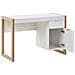 Scrivania Johnson Marrone/ Bianco 112 Cm 50 Cm Con Contenitore - Foto miniatura 3