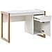 Scrivania Johnson Marrone/ Bianco 112 Cm 50 Cm Con Contenitore - Foto miniatura 7