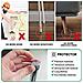 Mobili Pads X-protezione 8 Pcs - Piano Protettori Mobili Feltrini 20x16cm Heavy Duty 5 Mm. Rilievi Del Piede Di Lusso Piedi Mobili - Adhesive Pads Presidente Del Pavimento Del Piedino Protezioni - Foto miniatura 4