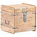Baule 40x40x40 Cm In Legno Massello Di Acacia - Foto miniatura 1