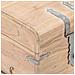 Baule 40x40x40 Cm In Legno Massello Di Acacia - Foto miniatura 2