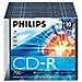 Supporto registrabile CD Philips CR7D5NS10/00 - CD-R - 52x - 700 MB - 10 Pacco Slim Case - 120mm - 1,33 Ora Tempo di registrazione massimo - Foto miniatura 1