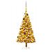 Set Albero Natale Artificiale con LED e Palline Oro 120cm PET - Foto miniatura 1