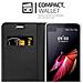 Custodia Compatibile Con Lg X Screen In Classy Nero - Coperchio Protettiva Con Chiusura Magnetica, Funzione Stand E Tasca Per Le Carte - Foto miniatura 5