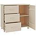 Credenza Marrone Miele 90x40x80 Cm In Legno Massello Di Pino - Foto miniatura 2