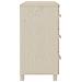 Credenza Marrone Miele 90x40x80 Cm In Legno Massello Di Pino - Foto miniatura 4