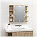 Mobile A Specchio Con Led Rovere Sonoma 70x16,5x60 Cm - Foto miniatura 1