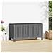Contenitore Da Giardino Grigio 115x49x60 Cm Legno Massello Pino - Foto miniatura 2