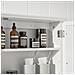 Armadietto Pensile Per Bagno O Cucina Mobiletto Bagno Pensile Bagno Pensile Cucina Mobilletto Bagno Parete Bianco Bzr55-w - Foto miniatura 3