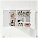 Armadietto Pensile Per Bagno O Cucina Mobiletto Bagno Pensile Bagno Pensile Cucina Mobilletto Bagno Parete Bianco Bzr55-w - Foto miniatura 7