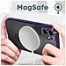 Cover Magsafe Per Iphone 11 Silicone Protezione Fotocamera Bordo Cromato Viola - Foto miniatura 2