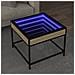 Tavolino Da Salotto Con Led Infinity Rovere Sonoma 50x50x41 Cm - Foto miniatura 1
