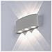 Applique Led Luce Naturale Faretto 16 W Lampada Da Parete 6 Cob Ip65 Es68gn - Foto miniatura 2