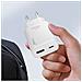 Caricabatterie Usb-c Power Delivery 45w E Usb Quick Charge 3.0 18w, Bianco - Foto miniatura 5