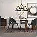 Lampadario Lampada Sospensione Piramide 30cm Design Moderno Paralume Nero - Foto miniatura 3