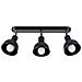Lampada A Soffitto Elba 3 Nero Sl. 1318 - Soppalco Lampade Da Soffitto Nero 18.5x59x24 Cm - Foto miniatura 1