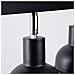 Lampada A Soffitto Elba 3 Nero Sl. 1318 - Soppalco Lampade Da Soffitto Nero 18.5x59x24 Cm - Foto miniatura 4