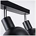 Lampada A Soffitto Elba 3 Nero Sl. 1318 - Soppalco Lampade Da Soffitto Nero 18.5x59x24 Cm - Foto miniatura 5