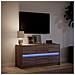 Mobile Porta TV con LED Rovere Marrone 100x34x50 cm Truciolato - Foto miniatura 7