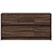 Mobile Porta TV con LED Rovere Marrone 100x34x50 cm Truciolato - Foto miniatura 8