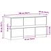 Mobile Porta TV con LED Rovere Marrone 100x34x50 cm Truciolato - Foto miniatura 10