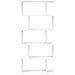 Libreria Divisorio 5 Ripiani Bianca 70x24x161 cm in Truciolato - Foto miniatura 5
