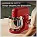 kMix KMX751ARD Impastatrice Planetaria 1000 W Ciotola Acciaio Inox 5 L 6 Velocità Rosso Bold Red - Foto miniatura 2