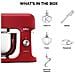 kMix KMX751ARD Impastatrice Planetaria 1000 W Ciotola Acciaio Inox 5 L 6 Velocità Rosso Bold Red - Foto miniatura 7