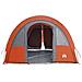 Tenda da Campeggio a Tunnel per 4 Persone Grigio e Arancione - Foto miniatura 7