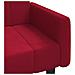 Divano Letto a 2 Posti Rosso Vino in Velluto - Foto miniatura 9