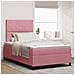 Letto Box Spring con Materasso Rosa 120x200 cm in Velluto - Foto miniatura 2