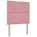 Letto Box Spring con Materasso Rosa 120x200 cm in Velluto - Foto miniatura 3