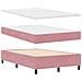Letto Box Spring con Materasso Rosa 120x200 cm in Velluto - Foto miniatura 7