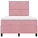 Letto Box Spring con Materasso Rosa 120x200 cm in Velluto - Foto miniatura 8