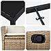 Set da Pranzo per Giardino 7 pcs Beige polyrattan - Foto miniatura 9