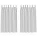 Tende con tende 2 pcs Grigio Chiaro 175x140cm Poliestere - Foto miniatura 1