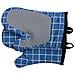 Guanti Da Forno Quadrati In Silicone: Resistenti Al Calore, Antiscivolo (1 Paio) Blue - Foto miniatura 3