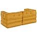 Divano modulare 2 pcs Giallo 140 x 70 x 56 cm Tessuto - Foto miniatura 7