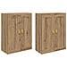 Mobile a muro 2 pcs Rovere artigianale 69,5 x 34 x 90 cm - Foto miniatura 1