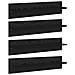 Scaffali da parete 4 pcs Rovere Nero 80 x 11,5 x 18 cm - Foto miniatura 1
