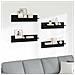 Scaffali da parete 4 pcs Rovere Nero 80 x 11,5 x 18 cm - Foto miniatura 2